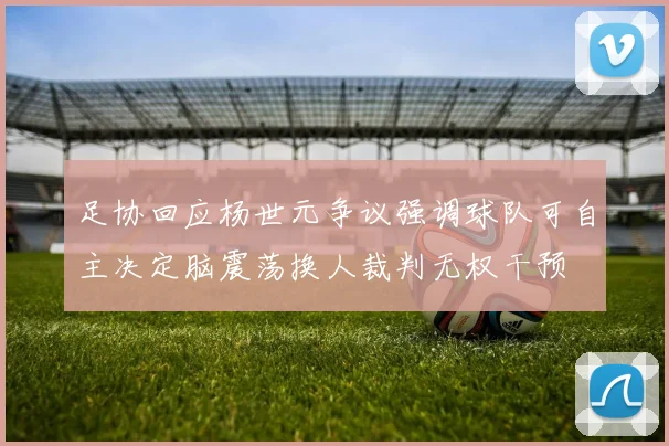 足协回应杨世元争议强调球队可自主决定脑震荡换人裁判无权干预